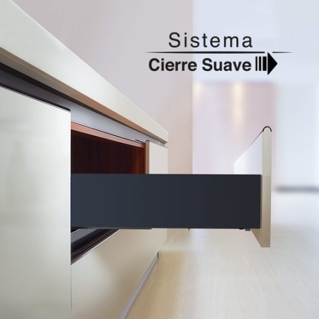 CORREDERA SLIMBOX CIERRE SUAVE ALTURA 88mm MOD.